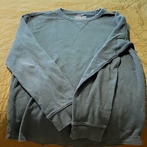 Vintage Sonoma Waffle Weave Green Shirt, Size M